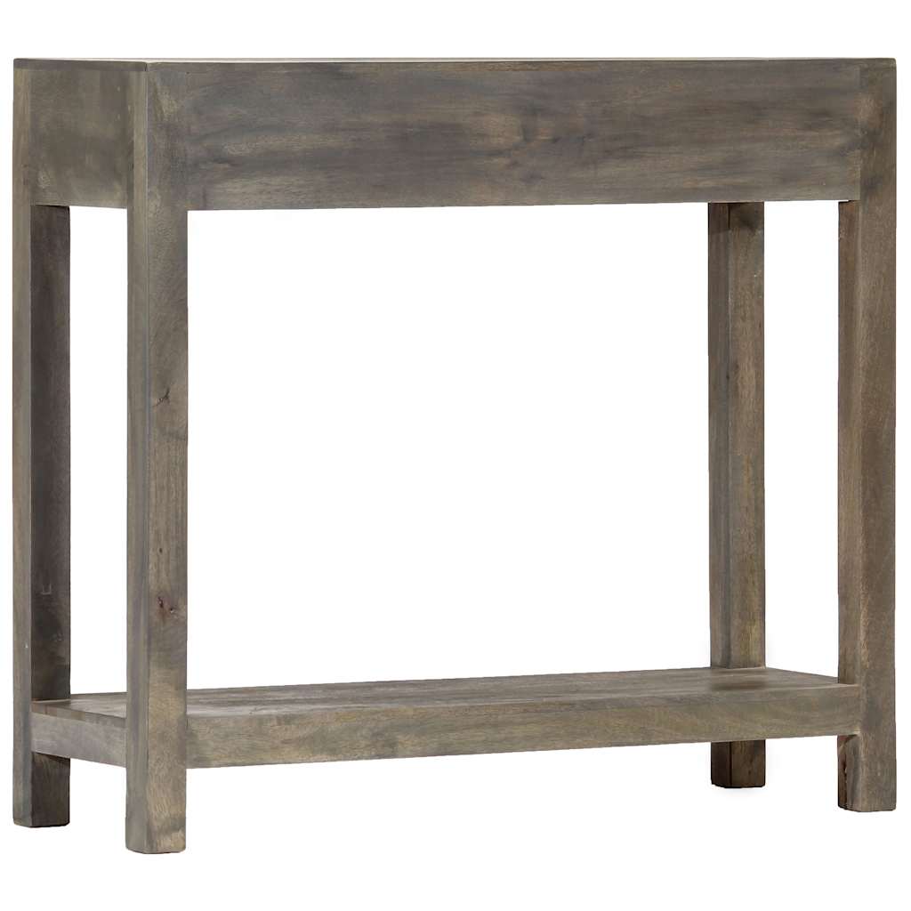 282737 vidaXL Console Table Grey 86x30x76 cm Solid Mango Wood