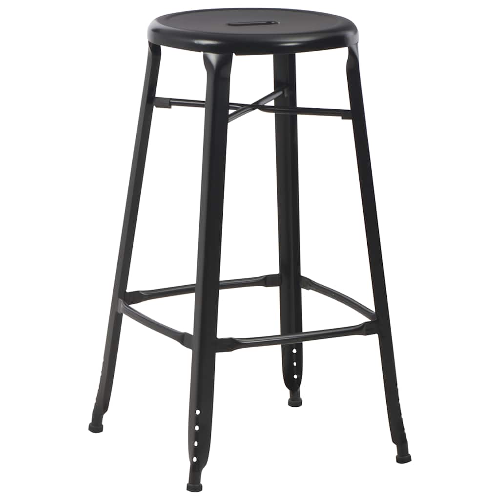 vidaXL 3 Piece Bar Set Steel Black