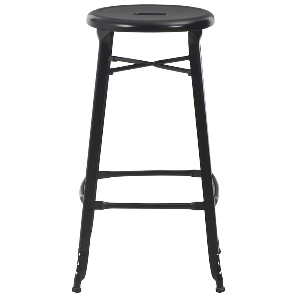 vidaXL 3 Piece Bar Set Steel Black