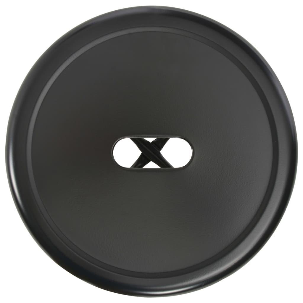 vidaXL 3 Piece Bar Set Steel Black