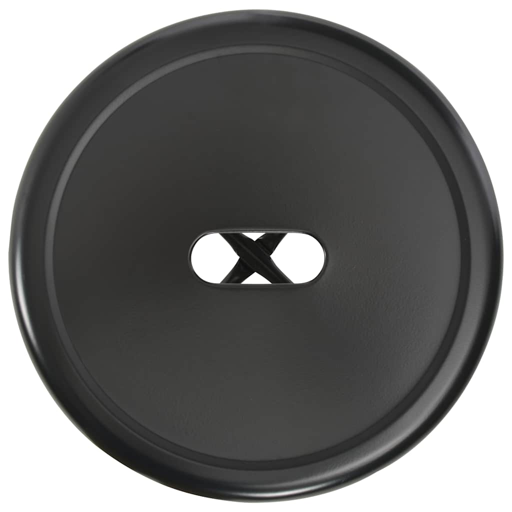 vidaXL 3 Piece Bar Set Steel Black