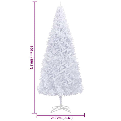 vidaXL Artificial Christmas Tree 500 cm White