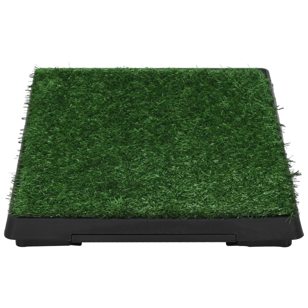 vidaXL Pet Toilet with Tray & Faux Turf Green 63x50x7 cm WC