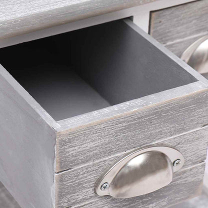 284066 vidaXL Side Table Grey 40x40x40 cm Paulownia Wood