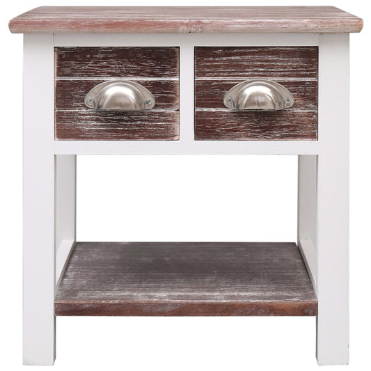 vidaXL Side Table Brown 40x40x40 cm Paulownia Wood