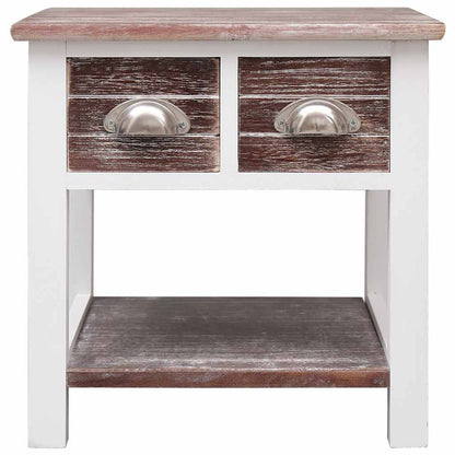 284067 vidaXL Side Table Brown 40x40x40 cm Paulownia Wood