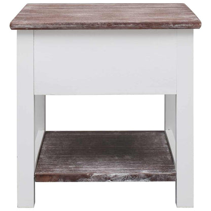 284067 vidaXL Side Table Brown 40x40x40 cm Paulownia Wood