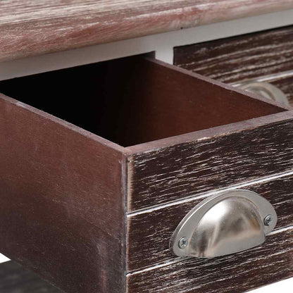 284067 vidaXL Side Table Brown 40x40x40 cm Paulownia Wood