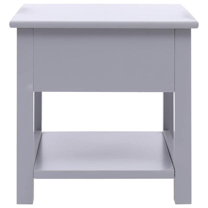 284069 vidaXL Side Table Grey 40x40x40 cm Paulownia Wood