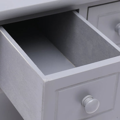 vidaXL Side Table Grey 40x40x40 cm Paulownia Wood