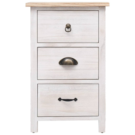 284076 vidaXL Side Cabinet 35x25x57 cm Paulownia Wood