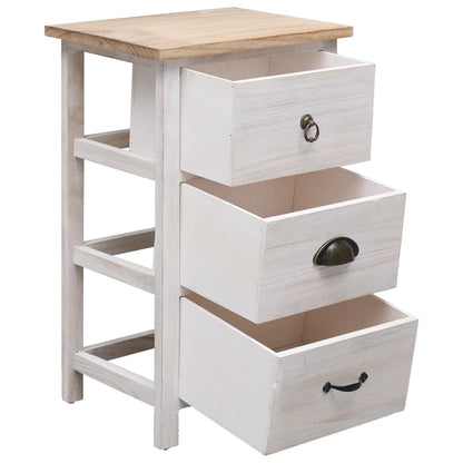 vidaXL Side Cabinet 35x25x57 cm Paulownia Wood