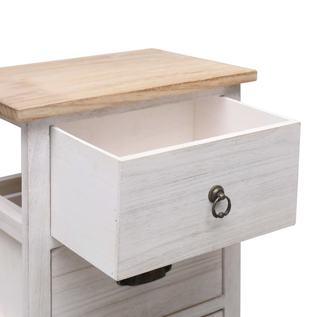 vidaXL Side Cabinet 35x25x57 cm Paulownia Wood