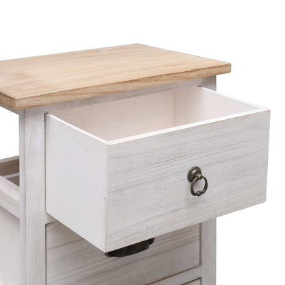 vidaXL Side Cabinet 35x25x57 cm Paulownia Wood