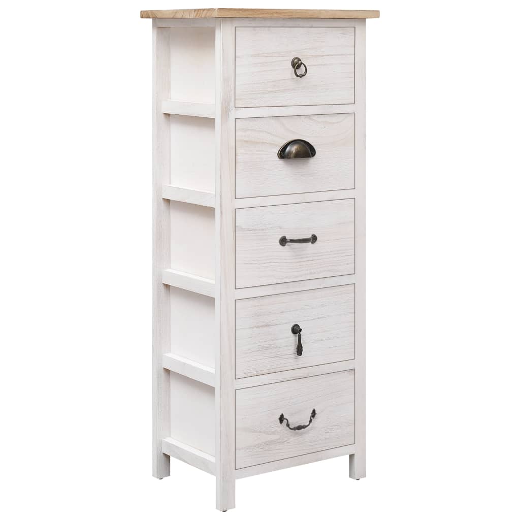 vidaXL Side Cabinet 35x25x87 cm Paulownia Wood