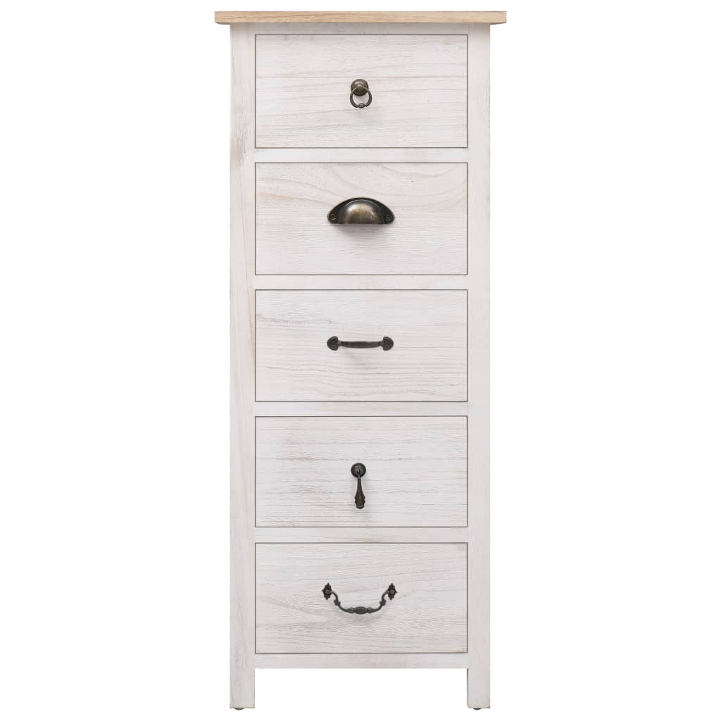 vidaXL Side Cabinet 35x25x87 cm Paulownia Wood