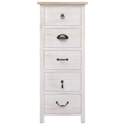 vidaXL Side Cabinet 35x25x87 cm Paulownia Wood