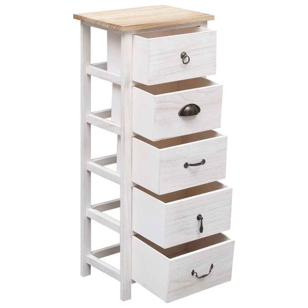 vidaXL Side Cabinet 35x25x87 cm Paulownia Wood
