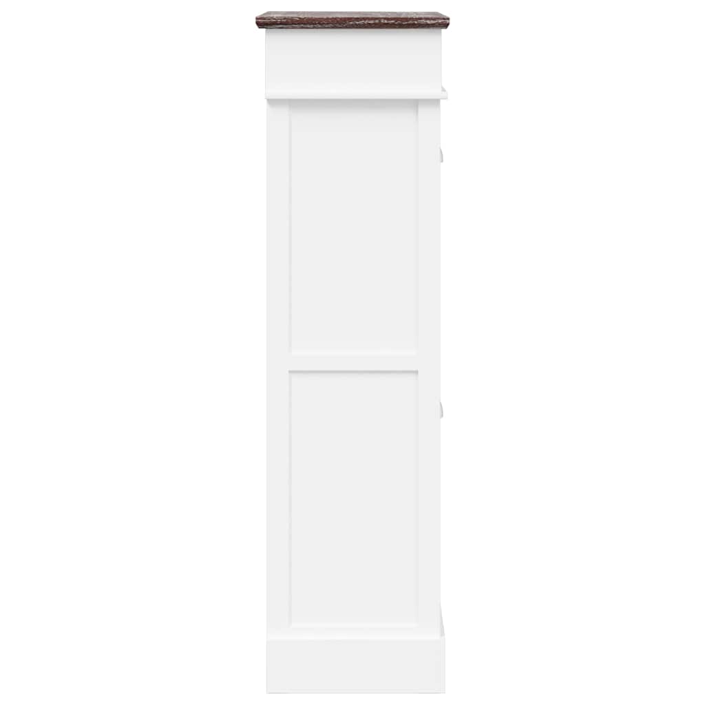 284088 vidaXL Shoe Cabinet Brown 50x28x98 cm Paulownia Wood