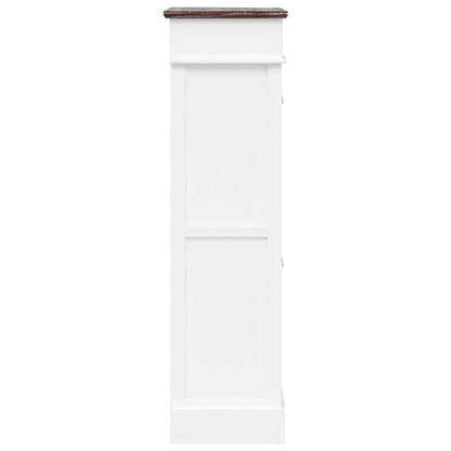 vidaXL Shoe Cabinet Brown 50x28x98 cm Paulownia Wood