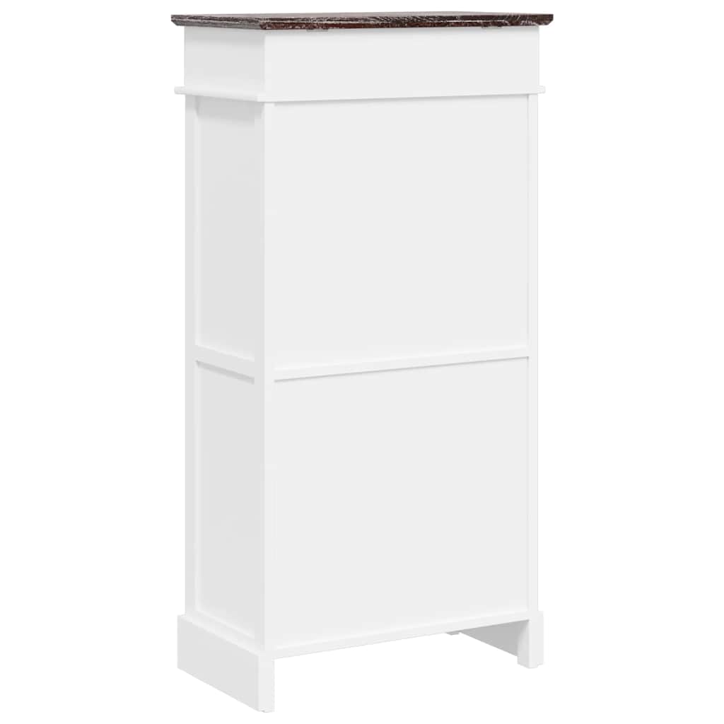 284088 vidaXL Shoe Cabinet Brown 50x28x98 cm Paulownia Wood