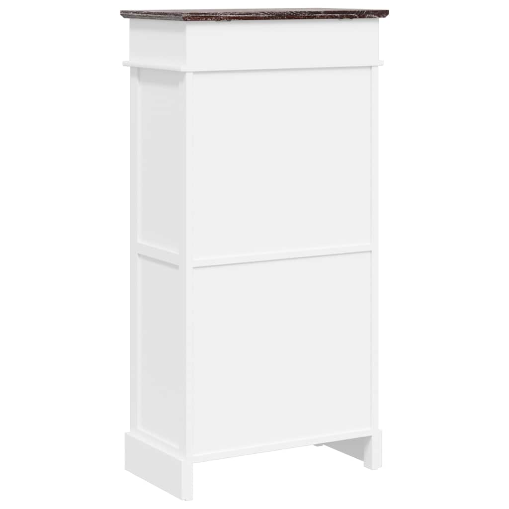 vidaXL Shoe Cabinet Brown 50x28x98 cm Paulownia Wood
