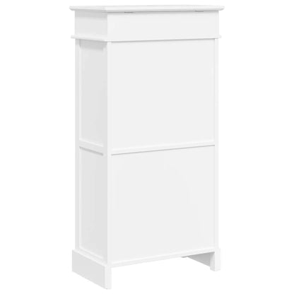 vidaXL Shoe Cabinet White 50x28x98 cm Paulownia Wood
