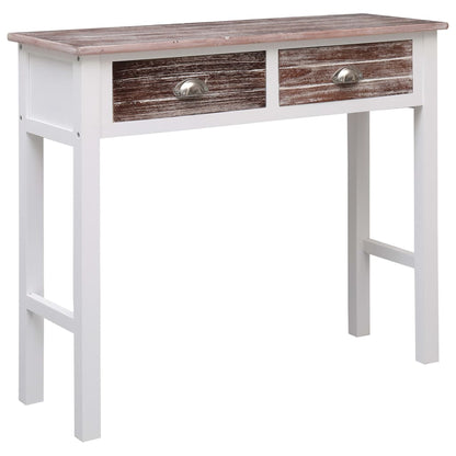 284144 vidaXL Console Table Brown 90x30x77 cm Wood