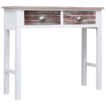 284144 vidaXL Console Table Brown 90x30x77 cm Wood