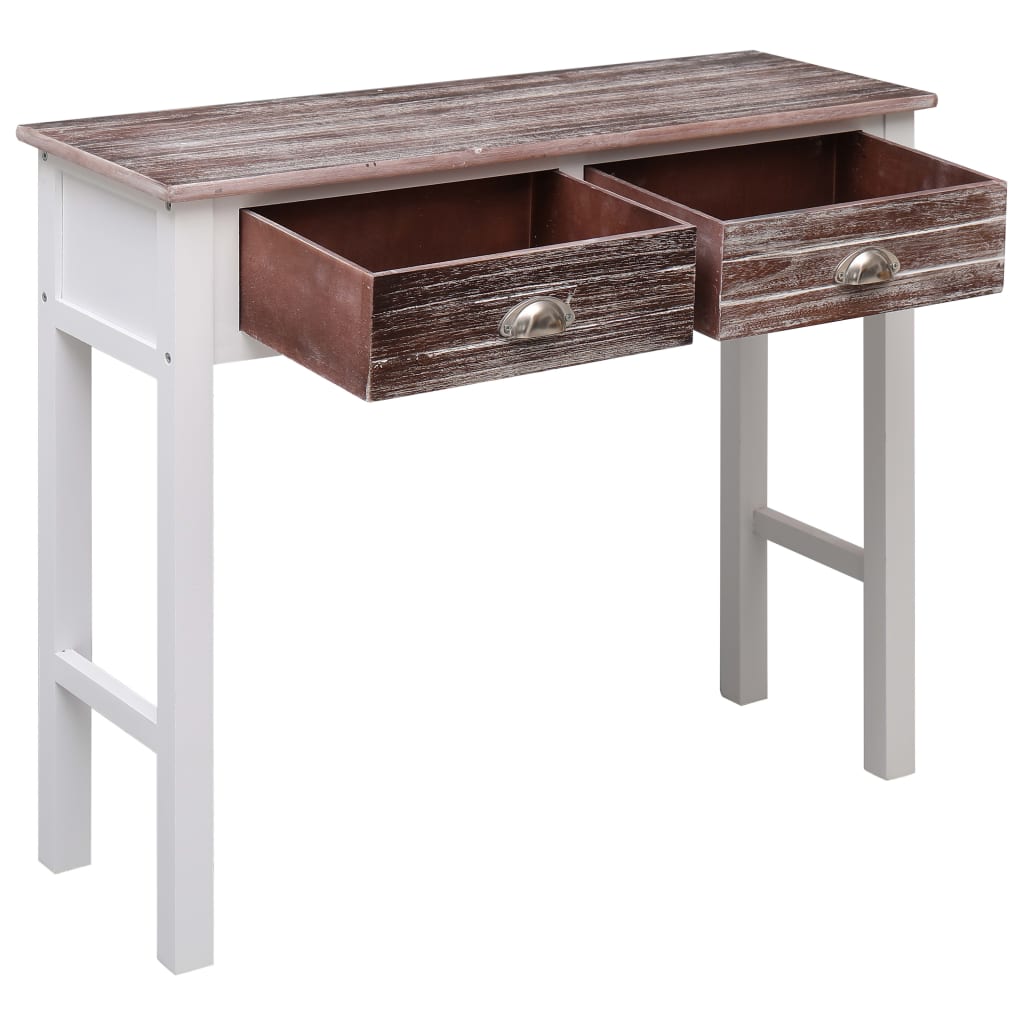 284144 vidaXL Console Table Brown 90x30x77 cm Wood