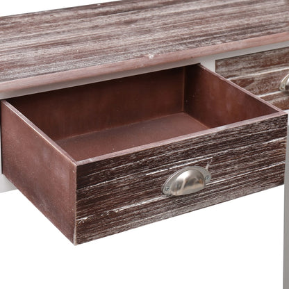 284144 vidaXL Console Table Brown 90x30x77 cm Wood