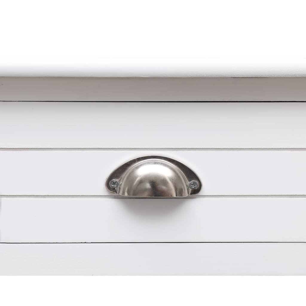 vidaXL Writing Desk White 110x45x76 cm Wood