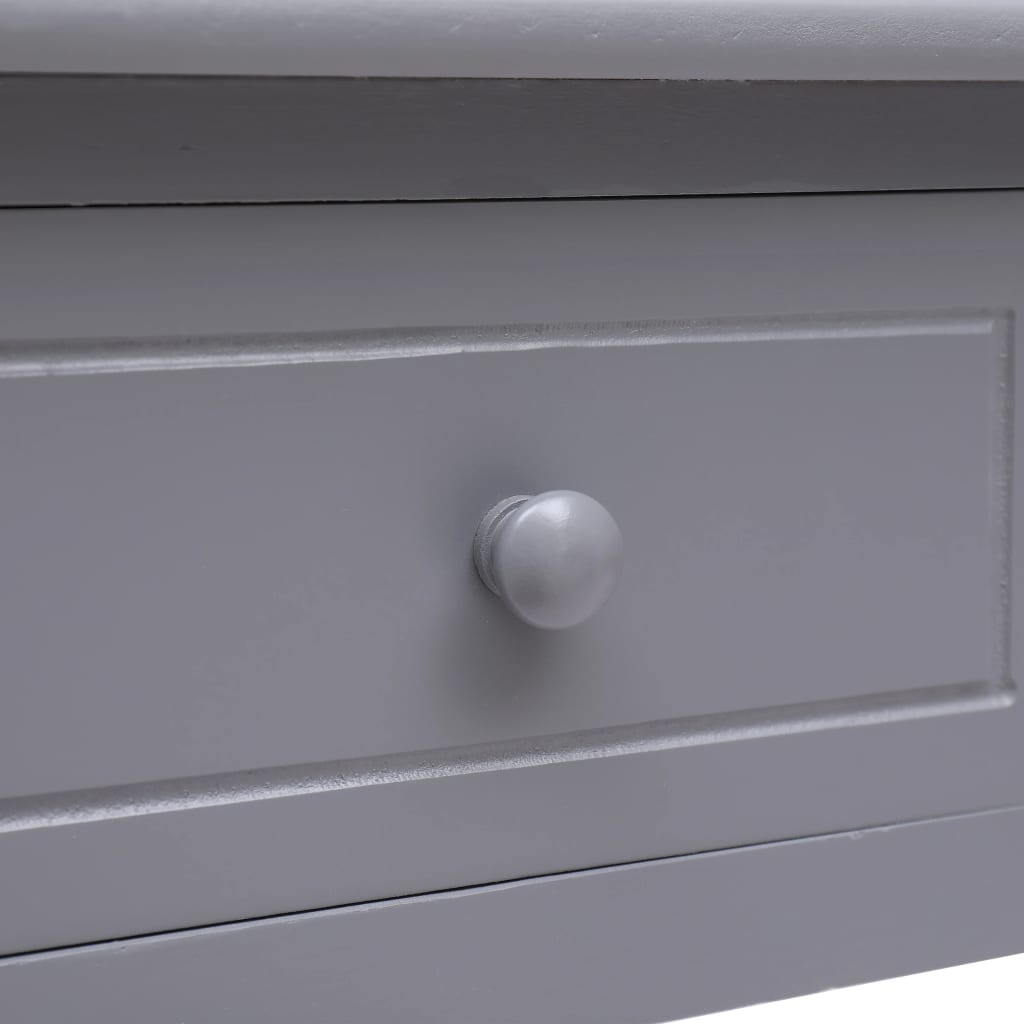 vidaXL Writing Desk Grey 110x45x76 cm Wood