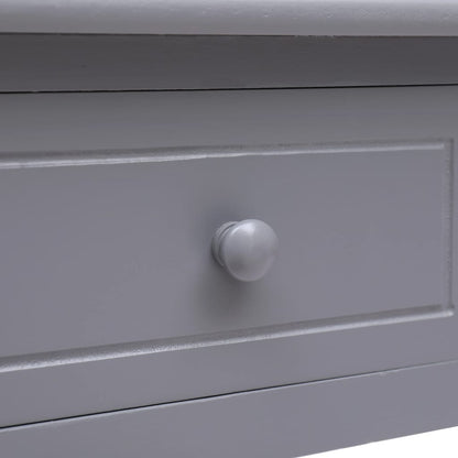 vidaXL Writing Desk Grey 110x45x76 cm Wood