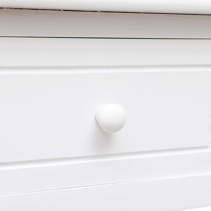 vidaXL Writing Desk White 110x45x76 cm Wood