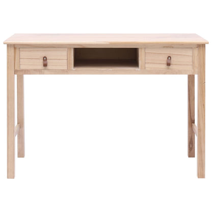 vidaXL Writing Desk Natural 110x45x76 cm Wood