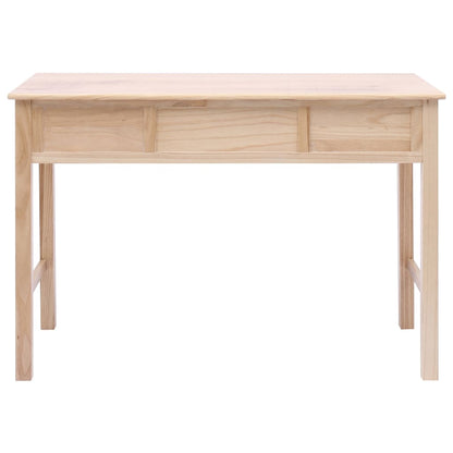vidaXL Writing Desk Natural 110x45x76 cm Wood