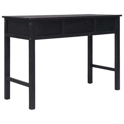 284161 vidaXL Console Table Black 110x45x76 cm Wood