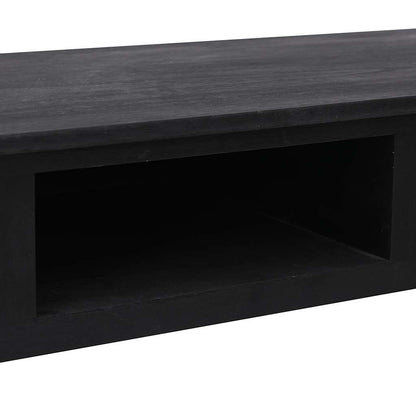 284161 vidaXL Console Table Black 110x45x76 cm Wood