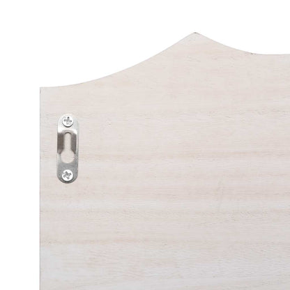 284231 vidaXL Wall Mounted Coat Rack White 50x10x23 cm Wood