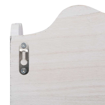 284235 vidaXL Wall Mounted Coat Rack White 50x10x30 cm Wood