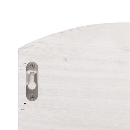 vidaXL Wall Mounted Coat Rack White 50x10x34 cm Wood