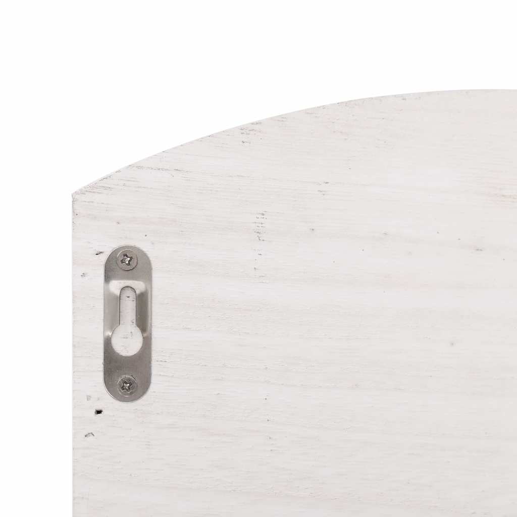 284239 vidaXL Wall Mounted Coat Rack White 50x10x34 cm Wood