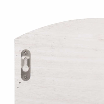 284239 vidaXL Wall Mounted Coat Rack White 50x10x34 cm Wood