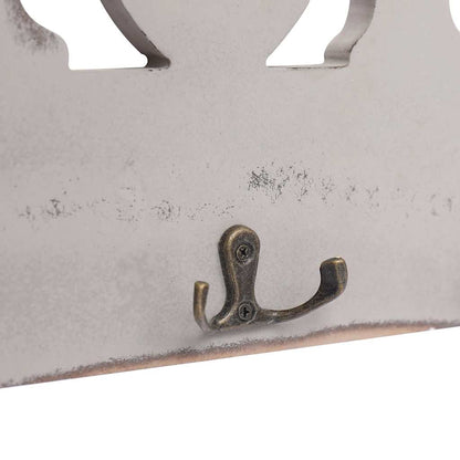 284243 vidaXL Wall Mounted Coat Rack HOME 50x23 cm