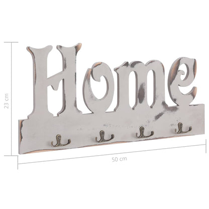 284243 vidaXL Wall Mounted Coat Rack HOME 50x23 cm