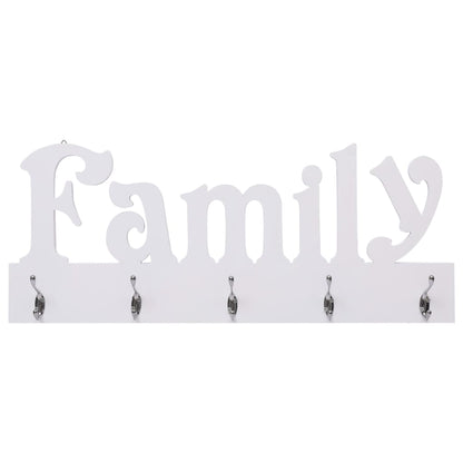 vidaXL Wall Mounted Coat Rack FAMILY 74x29.5 cm