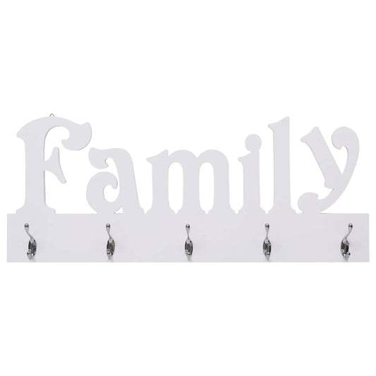284245 vidaXL Wall Mounted Coat Rack FAMILY 74x29,5 cm