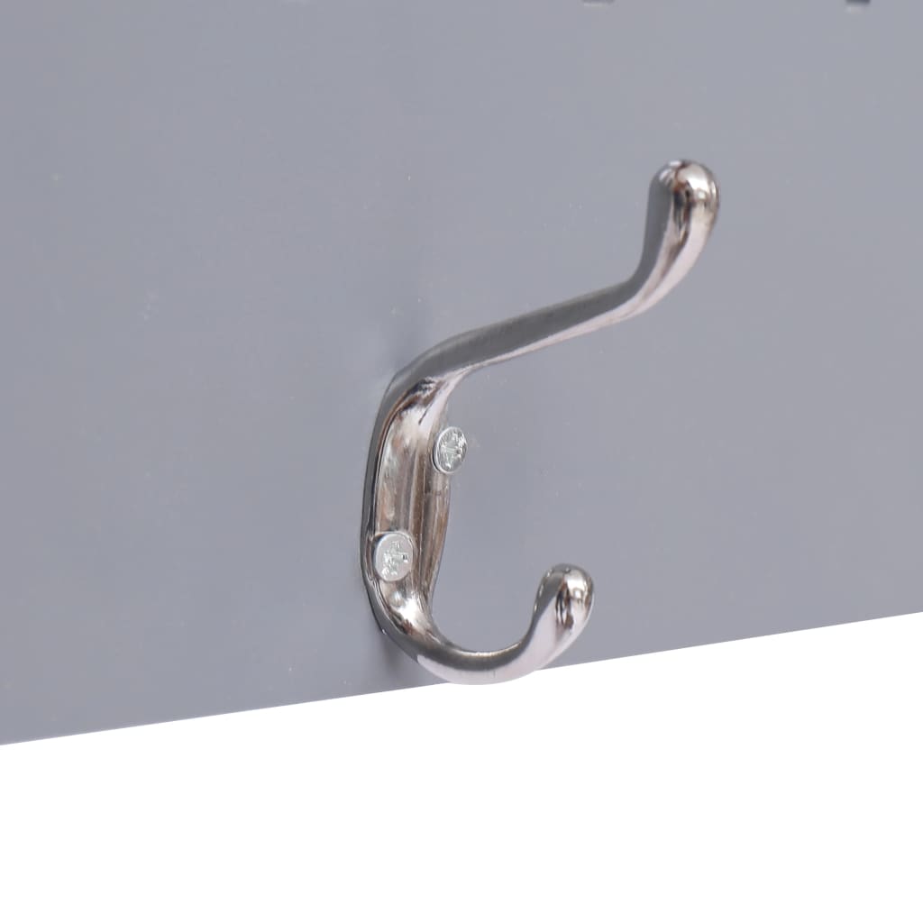 vidaXL Wall Mounted Coat Rack FAMILY Grey 74x29.5 cm