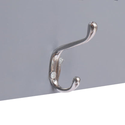 vidaXL Wall Mounted Coat Rack FAMILY Grey 74x29.5 cm